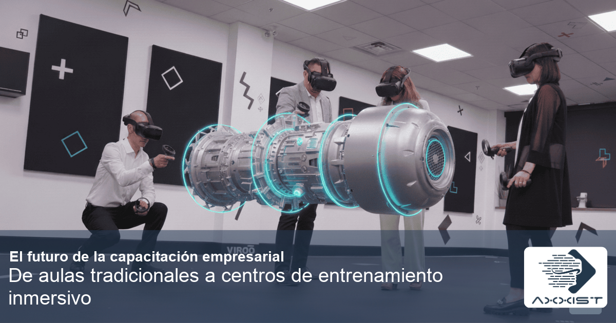 Una imagen ilustrando De aulas tradicionales a centros de entrenamiento inmersivo