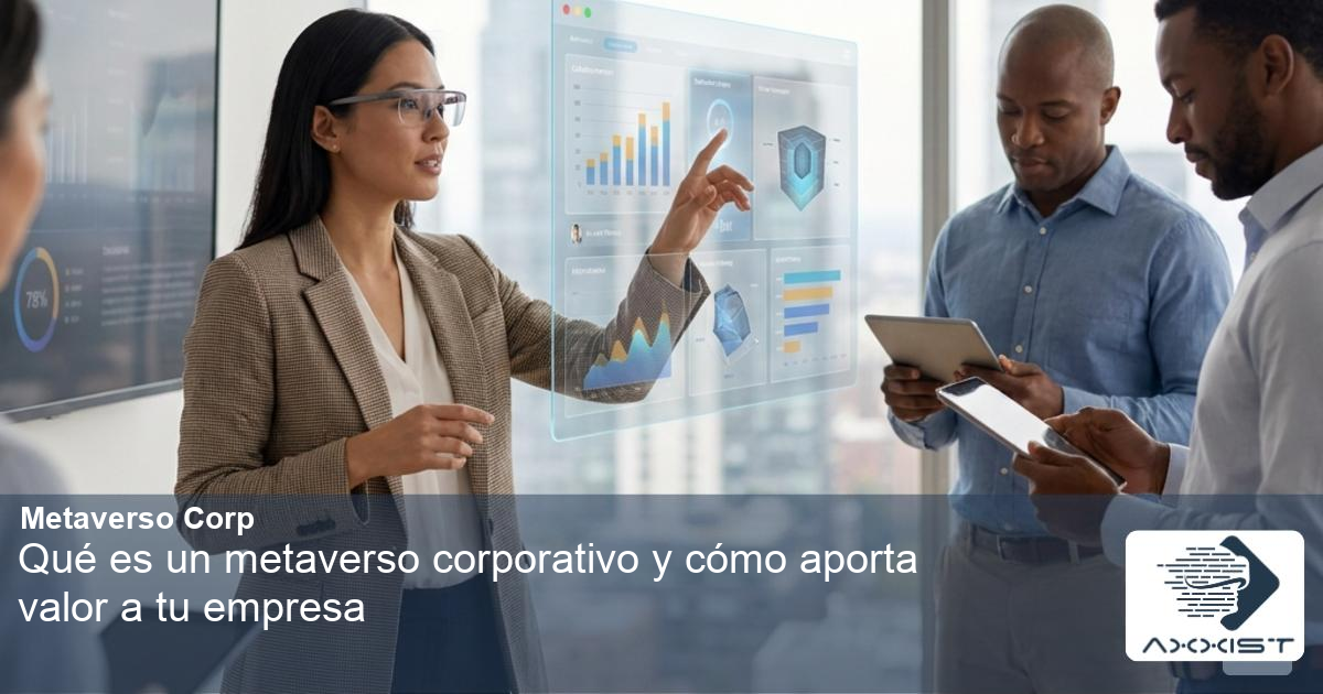 Una imagen ilustrando Qué es un metaverso corporativo y cómo aporta valor a tu empresa