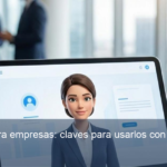 Una imagen ilustrando Avatares 3D para empresas: claves para usarlos con impacto